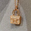 [Solara Jewelry ]HALSKEТTE CONSTANCE-ANHÄNGER MIT DIAMANTEN