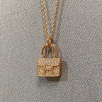 [Solara Jewelry ]HALSKEТTE CONSTANCE-ANHÄNGER MIT DIAMANTEN