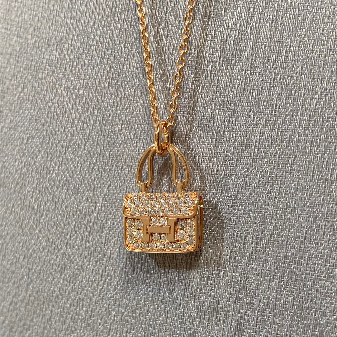 [Solara Jewelry ]HALSKEТTE CONSTANCE-ANHÄNGER MIT DIAMANTEN