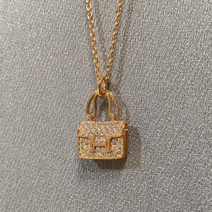 [Solara Jewelry ]CONSTANCE PEDANT DIAMOND NECKLACE