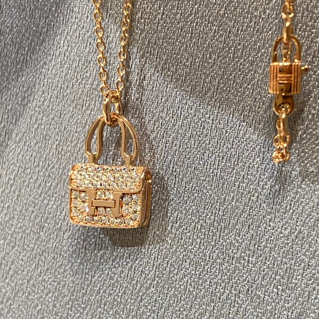 [Solara Jewelry ]CONSTANCE PEDANT DIAMOND NECKLACE