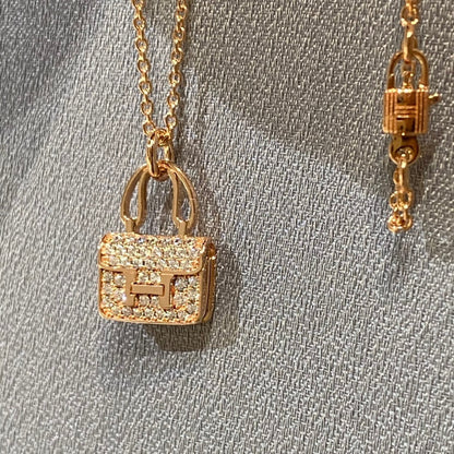 [Solara Jewelry ]CONSTANCE PEDANT DIAMOND NECKLACE