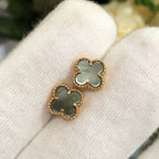 [Solara Jewelry ]クローバーミニゴールドイヤリング