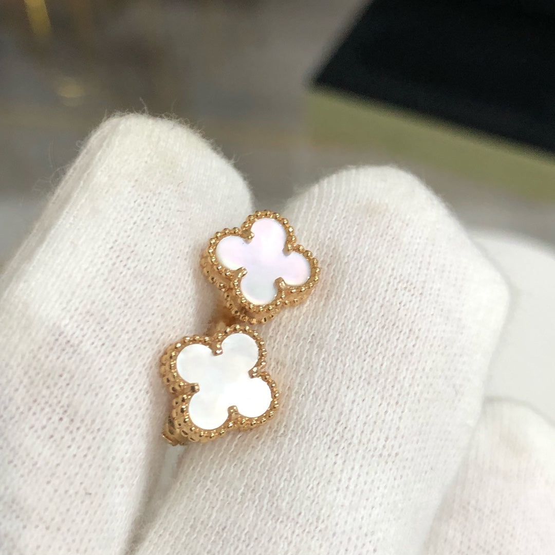 [Solara Jewelry ]KLEEBATT-MINI-GOLDOBHRINGE