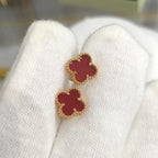 [Solara Jewelry ]クローバーミニゴールドイヤリング