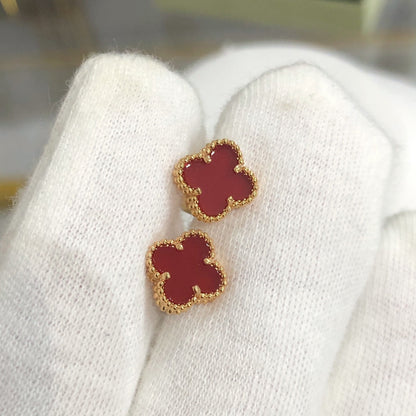 [Solara Jewelry ]KLEEBATT-MINI-GOLDOBHRINGE