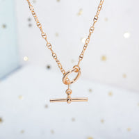 [Solara Jewelry ]ECHAPPEE NECKLACE PINK GOLD