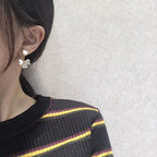 [Solara Jewelry ]クローバースイートホワイトマザーオブパールピアス