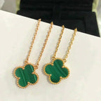 [Solara Jewelry ]KLEEBÜTE 15MM MALACHIT EINZELBLUME HALSKETTE