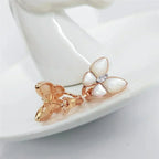 [Solara Jewelry ]SCHMETTERLING MOP DIAMANT OHRRINGE