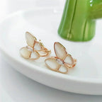 [Solara Jewelry ]SCHMETTERLING MOP DIAMANT OHRRINGE