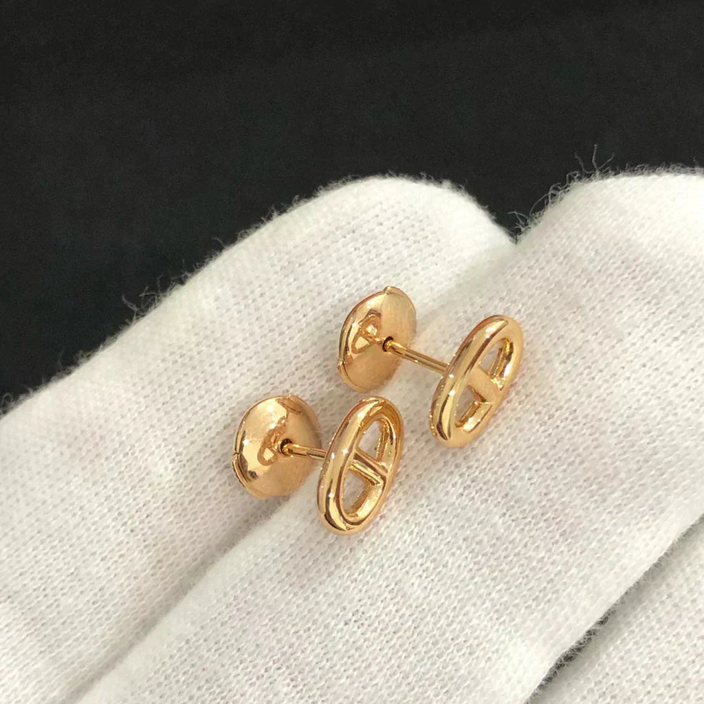[Solara Jewelry ]CHAINE SMALL EARRINGS GOLD AND SILVER