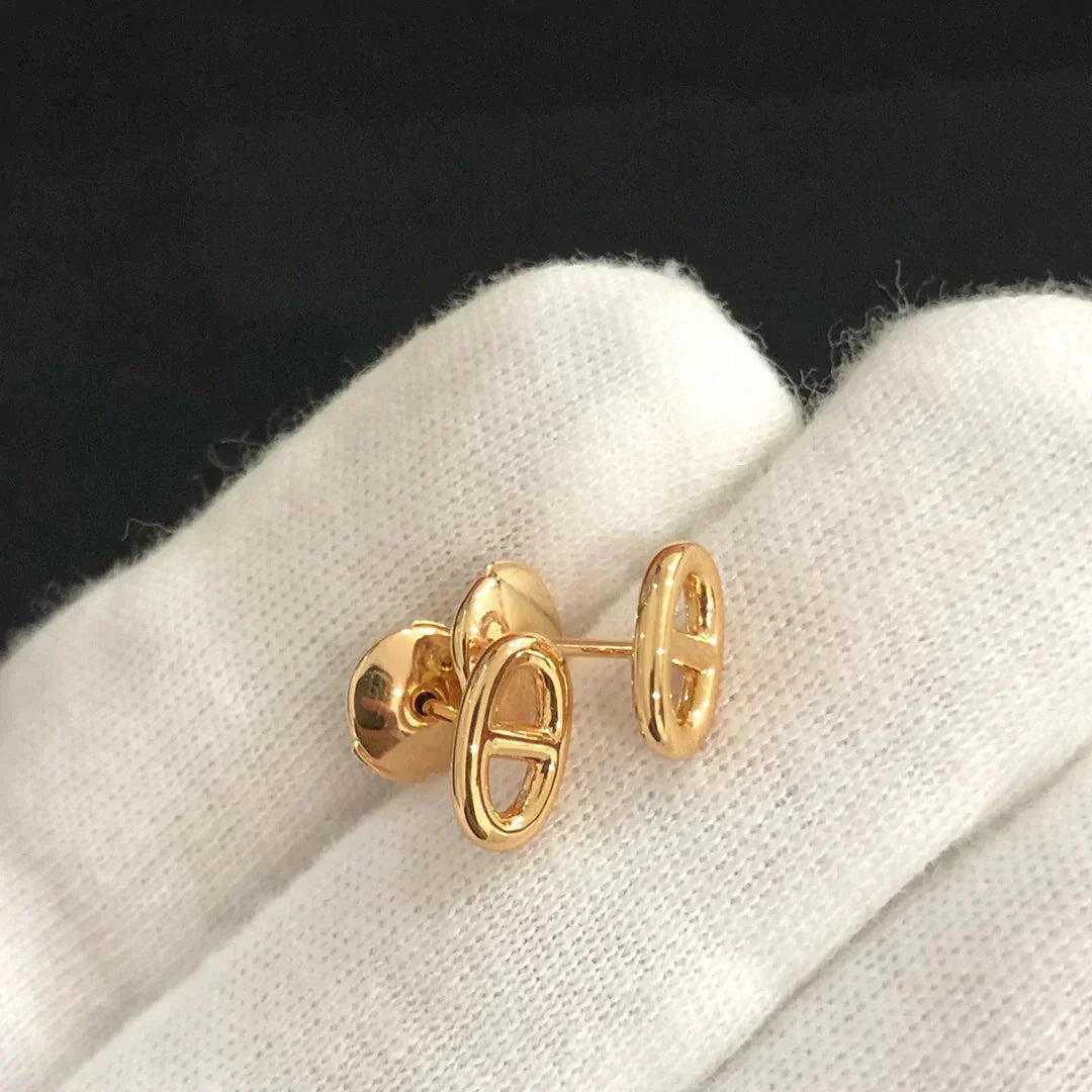 [Solara Jewelry ]CHAINE SMALL EARRINGS GOLD AND SILVER