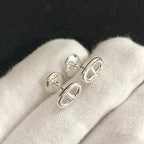 [Solara Jewelry ]CHAINE SMALL EARRINGS GOLD AND SILVER