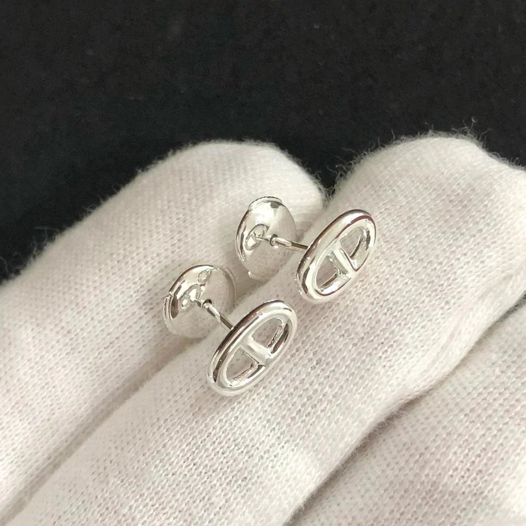[Solara Jewelry ]CHAINE SMALL EARRINGS GOLD AND SILVER