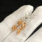[Solara Jewelry ]CHAINE SMALL EARRINGS GOLD AND SILVER