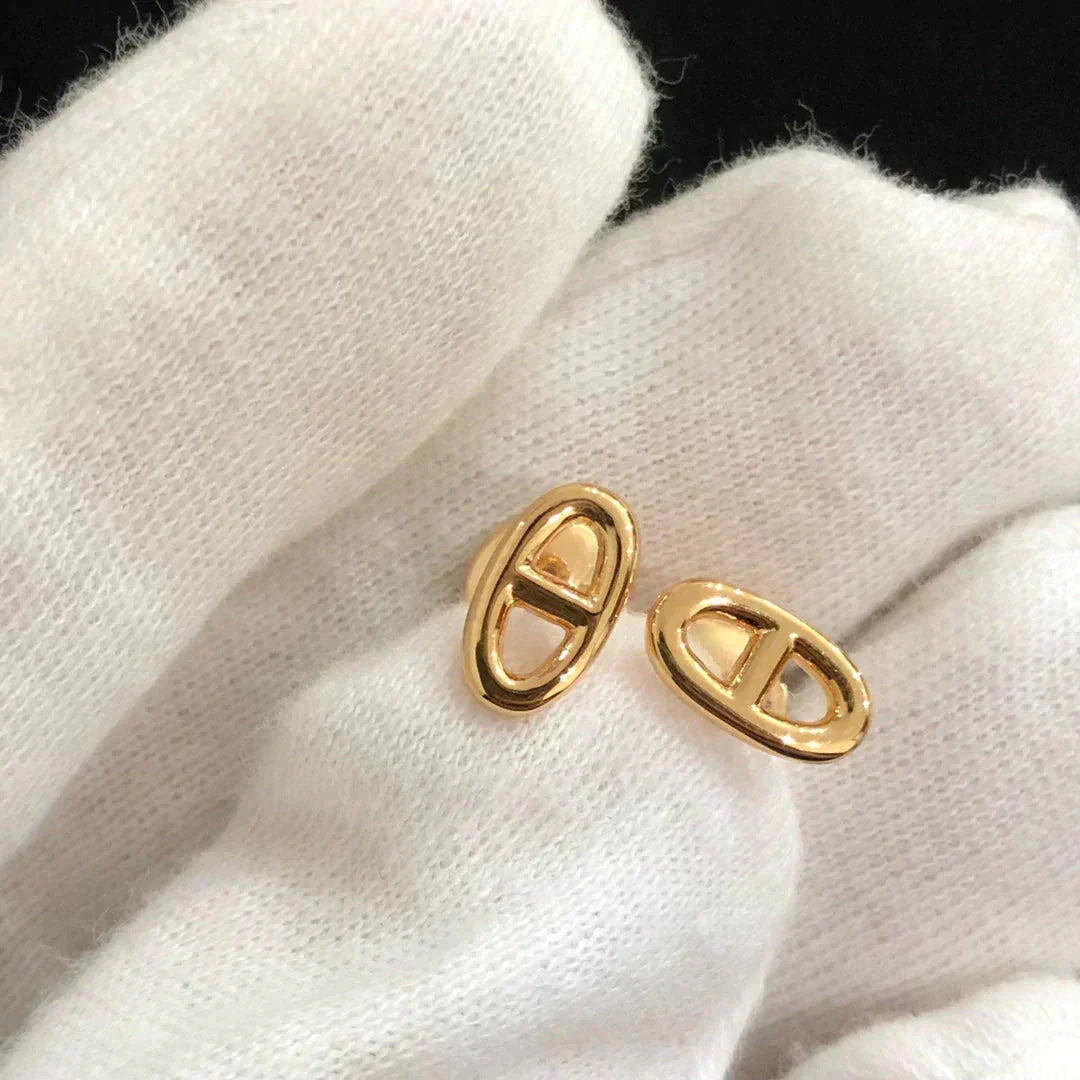 [Solara Jewelry ]CHAINE SMALL EARRINGS GOLD AND SILVER