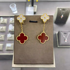 [Solara Jewelry ]CLOVER  2 MOTIFS  DIAMOND  EARRINGS (MULTIPLE CHOICESç´