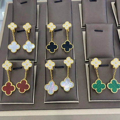 [Solara Jewelry ]CLOVER 2 MOTIFS DIAMANT-OHRRINGE (MEHRFACHAUSWAHL)