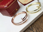 [Solara Jewelry] ジュスト ブレスレット 3.5mm ダブルロウ ダイヤモンド