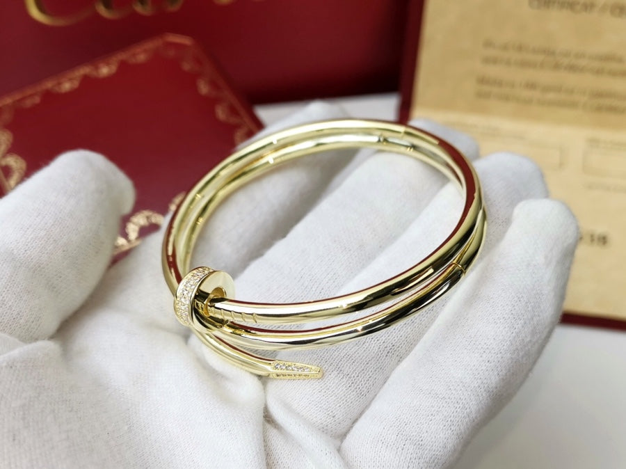 [Solara Jewelry] ジュスト ブレスレット 3.5mm ダブルロウ ダイヤモンド