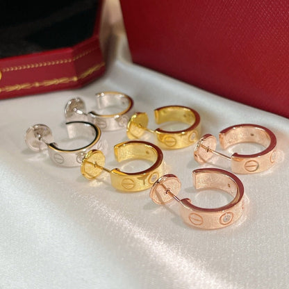 [Solara Jewelry ]LOVEピアス 5.7MM 2ダイヤモンド