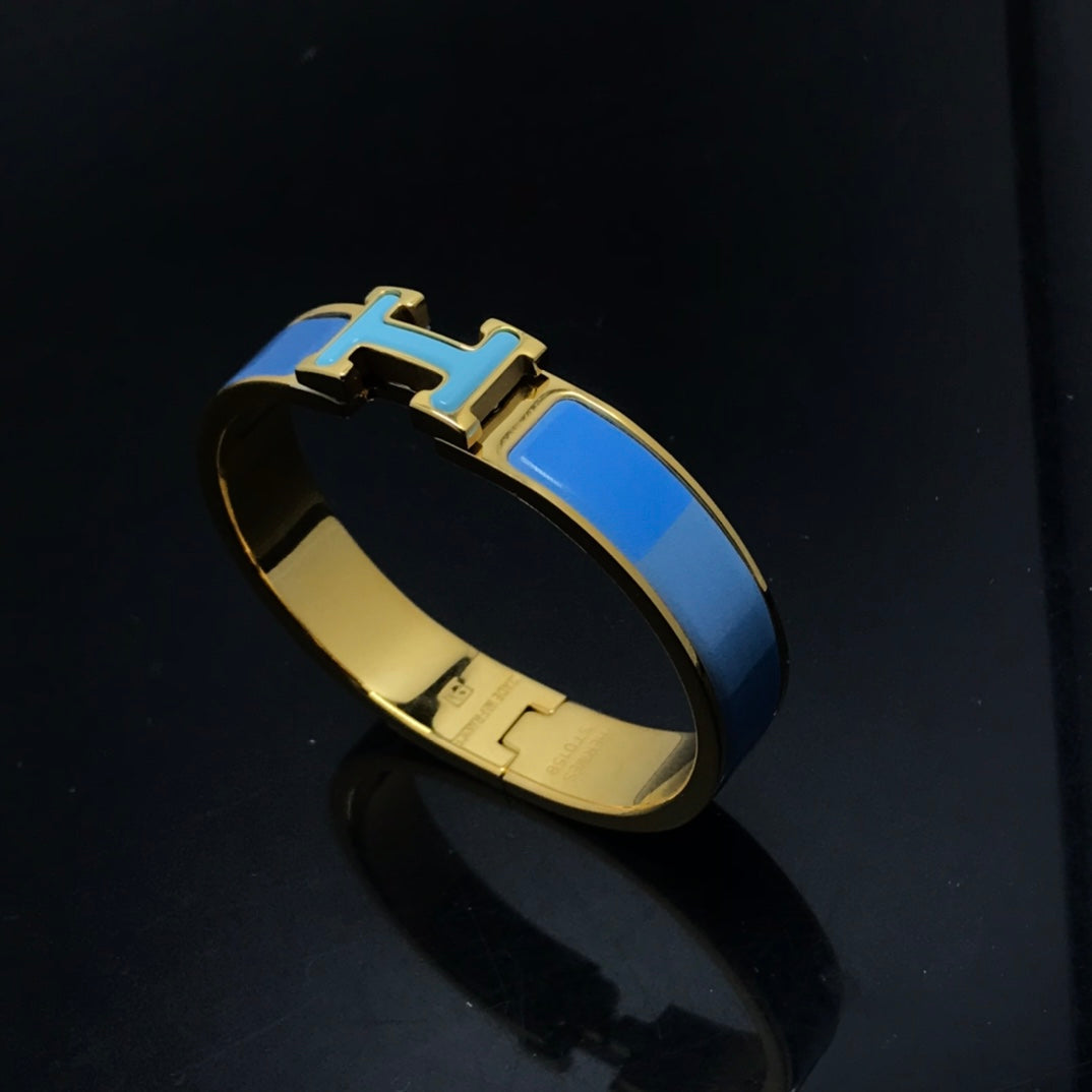 [Solara Jewelry ]H BRACELET BLUE RAINBOW CERAMIC