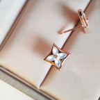 [Solara Jewelry ]スターMOPピンクゴールドイヤリング
