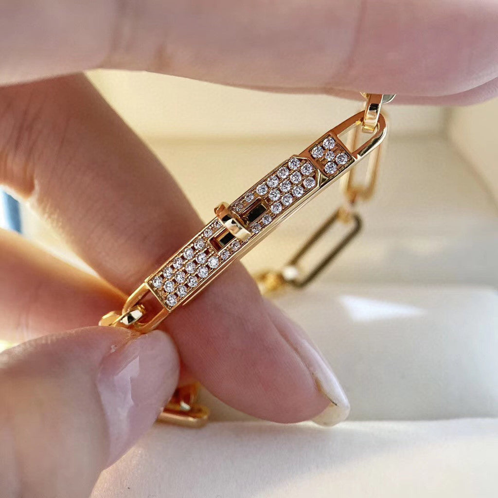 [Solara Jewelry ]CHAINE BRACELET SMALL MODEL DIAMOND