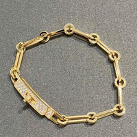 [Solara Jewelry ]CHAINE BRACELET SMALL MODEL DIAMOND