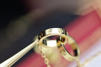 [Solara Jewelry ]ラブネックレス ダブルリング ゴールド