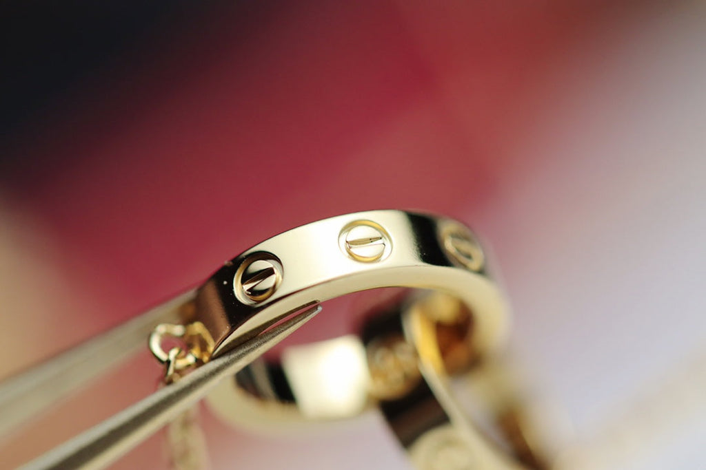 [Solara Jewelry ]ラブネックレス ダブルリング ゴールド
