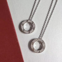 [Solara Jewelry ]LOVE NECKLACE ADJUSTABLE SILVER