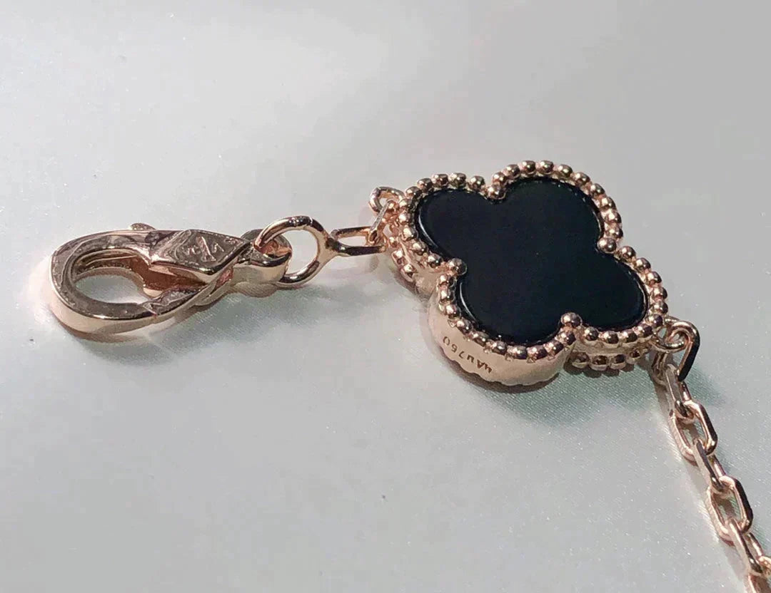 [Solara Jewelry ]CLOVER 5 MOTIFS MULTICOLOR BRACELET