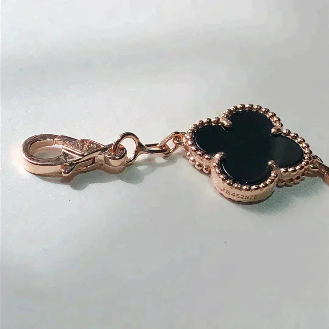 [Solara Jewelry ]CLOVER 5 MOTIFS MULTICOLOR BRACELET