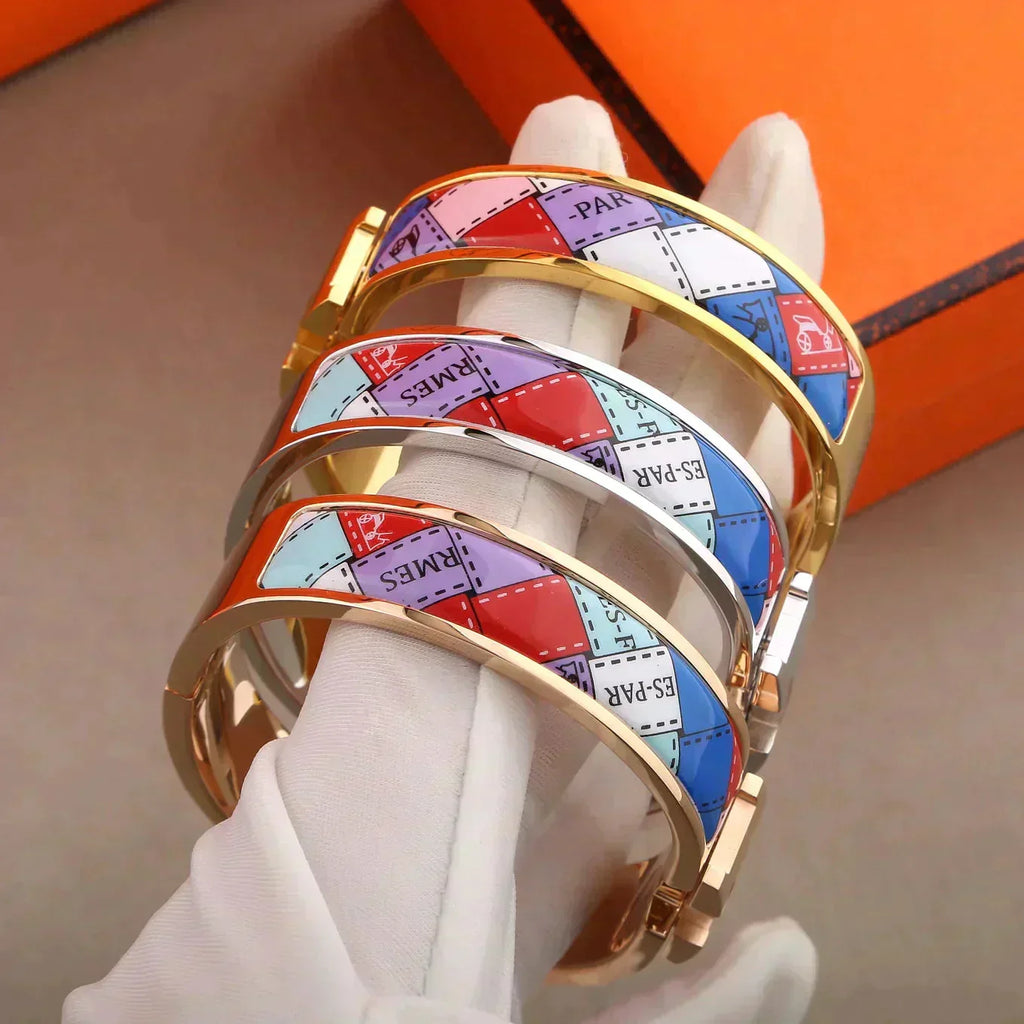 [Solara Jewelry ]H ブレスレット ドットボーダー 12MM