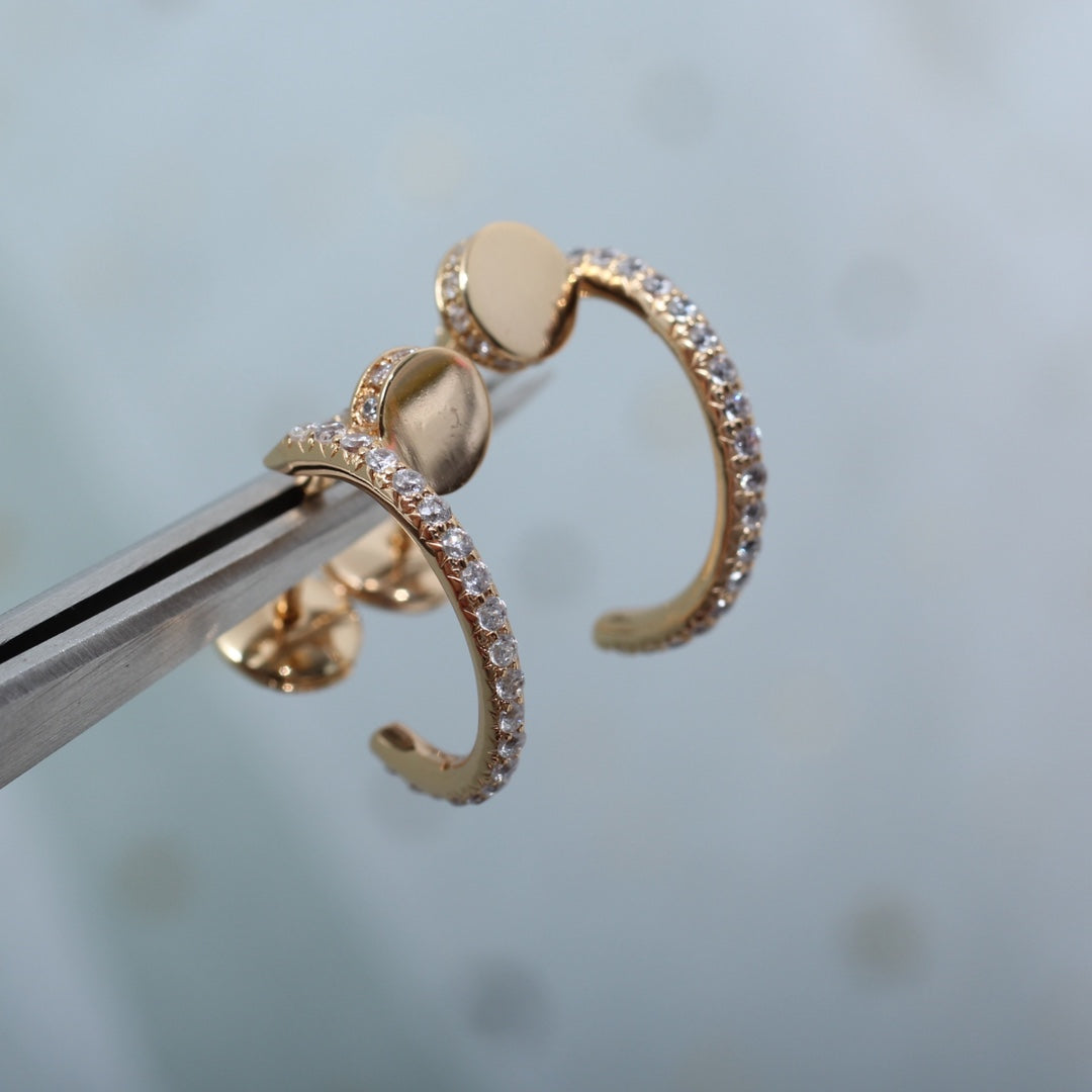 [Solara Jewelry ]JUSTE OHRRINGE 12.75MM ROTGOLD DIAMANT