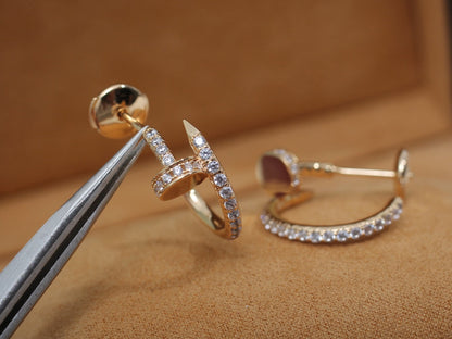 [Solara Jewelry ]JUSTE OHRRINGE 12.75MM ROTGOLD DIAMANT