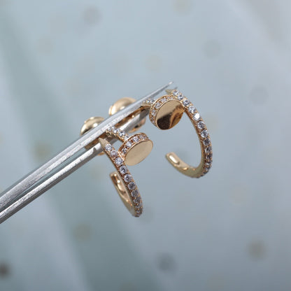 [Solara Jewelry ]JUSTE OHRRINGE 12.75MM ROTGOLD DIAMANT