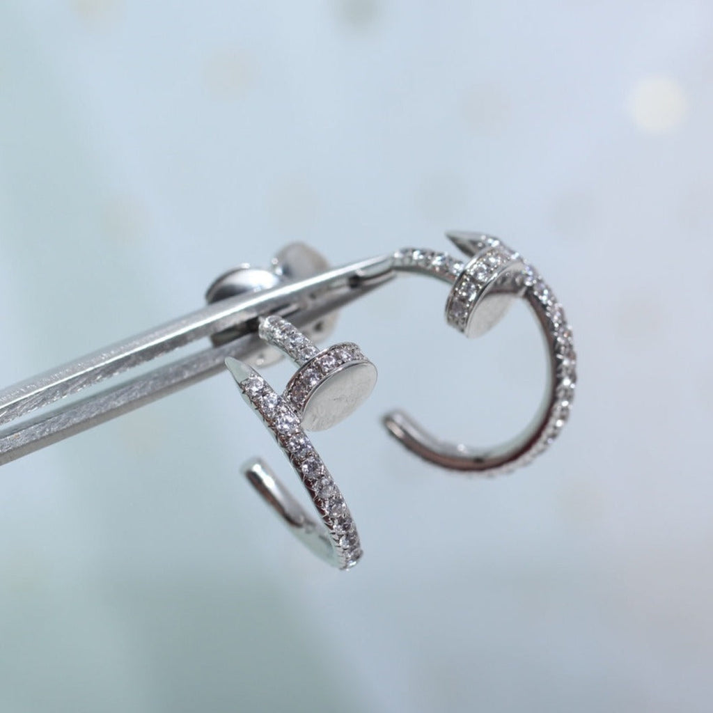 [Solara Jewelry ]JUSTE OHRRINGE 12.75MM SILBER DIAMANT