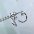[Solara Jewelry ]JUSTE OHRRINGE 12.75MM SILBER DIAMANT