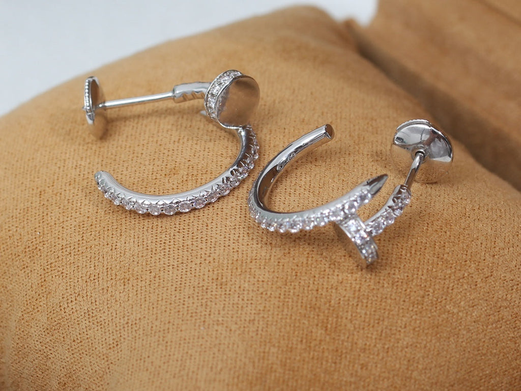 [Solara Jewelry ]JUSTE OHRRINGE 12.75MM SILBER DIAMANT