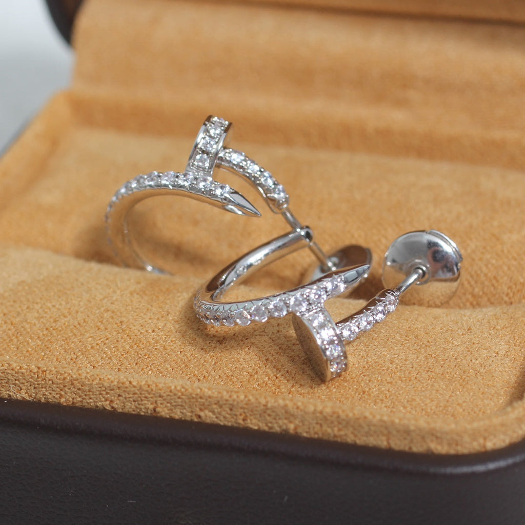 [Solara Jewelry ]JUSTE OHRRINGE 12.75MM SILBER DIAMANT