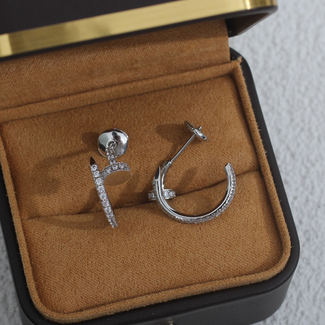 [Solara Jewelry ]JUSTE OHRRINGE 12.75MM SILBER DIAMANT
