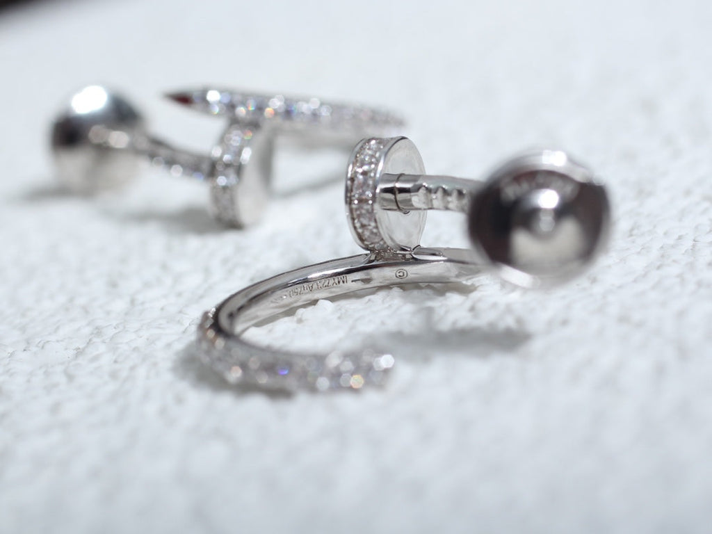 [Solara Jewelry ]JUSTE OHRRINGE 12.75MM SILBER DIAMANT