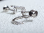 [Solara Jewelry ]JUSTE OHRRINGE 12.75MM SILBER DIAMANT