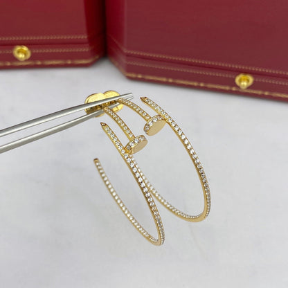 [Solara Jewelry ]ジュストイヤリング フルダイヤ 1.8MM