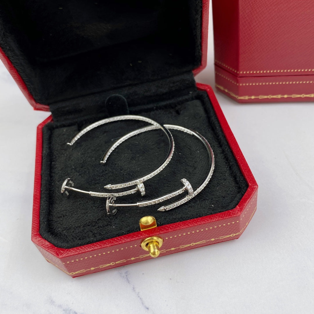 [Solara Jewelry ]ジュストイヤリング フルダイヤ 1.8MM