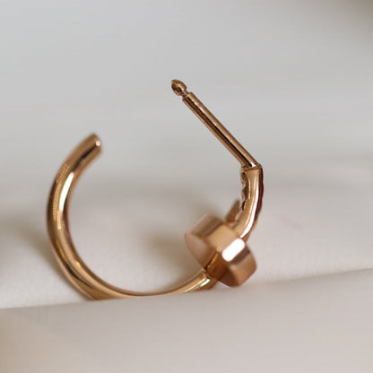 [Solara Jewelry ]ジュスト イヤリング ピンクゴールド