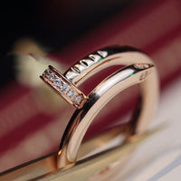 [Solara Jewelry ]JUSTE RING 2.65MM PINK GOLD DIAMOND